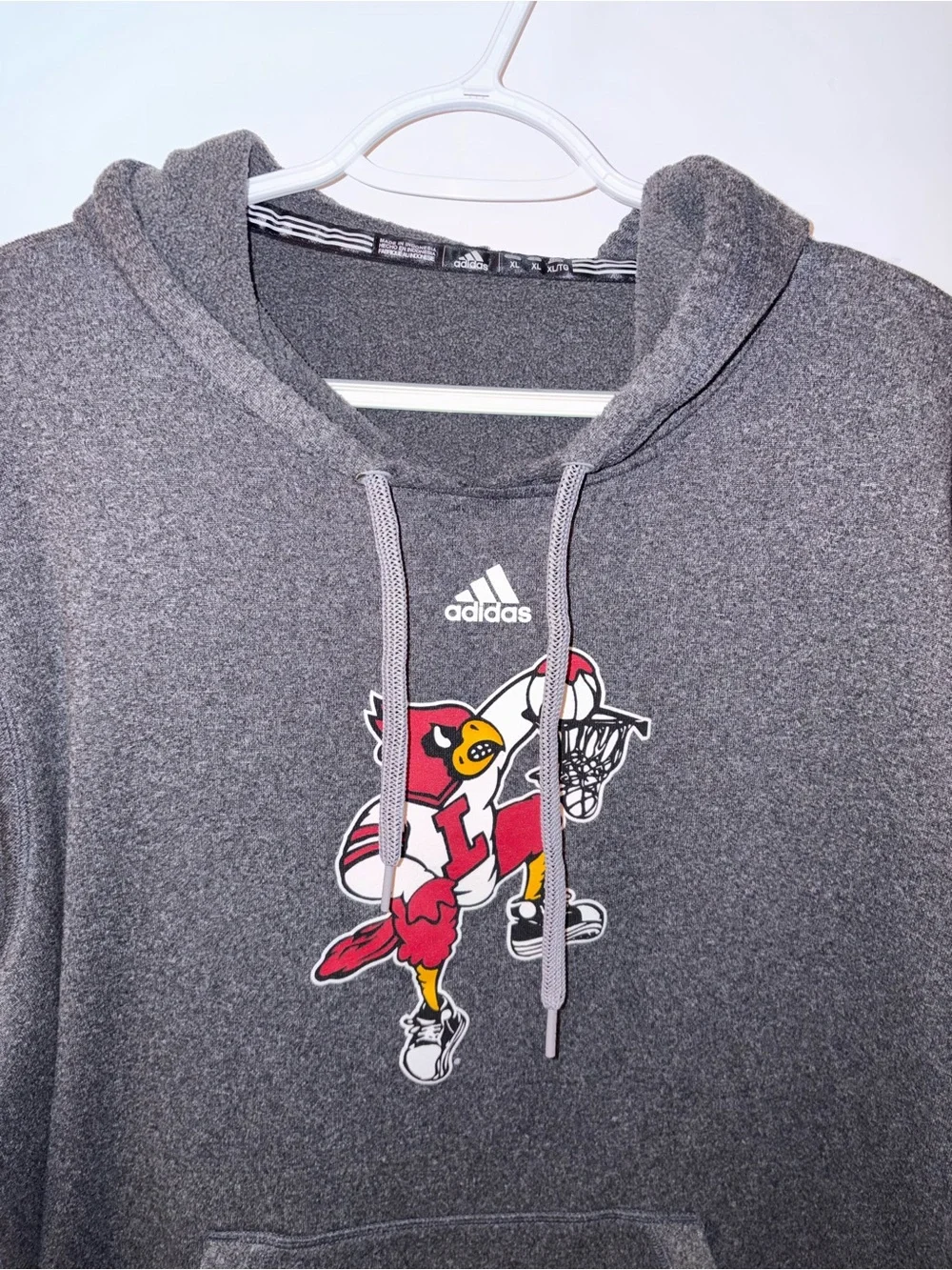 adidas | Men's Gray Fleece Crewneck Sweatshirt